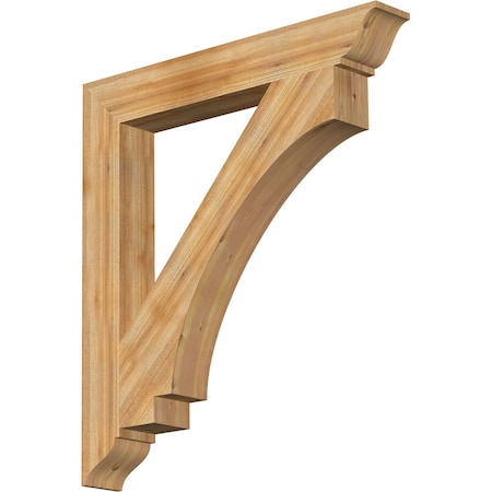 Ekena Millwork Imperial Traditional Rough Sawn Bracket, Western Red Cedar, 6"W x 44"D x 48"H BKT06X44X48IMP01RWR